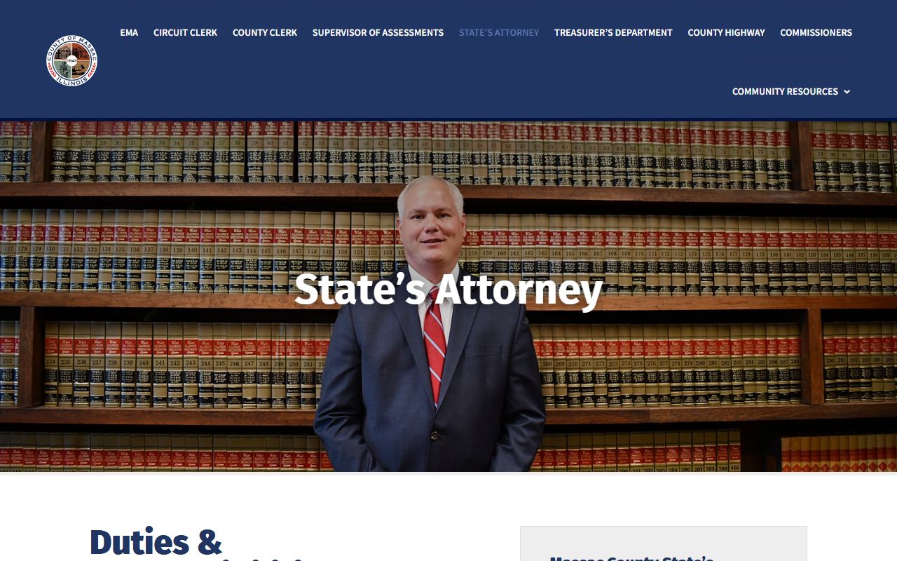 Massac County State's Attorney page that files charges in court records after an arrest